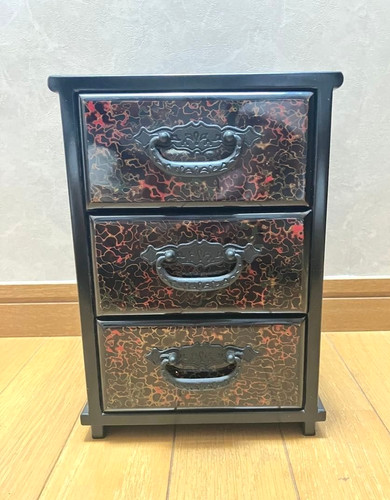 Tsugaru nuri retro mini tansu - retro,